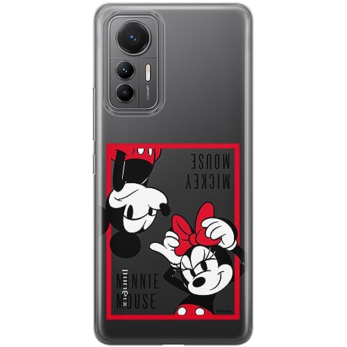 ERT GROUP etui na telefon Xiaomi 12 LITE, case oryginalny i oficjalnie licencjonowany przez Disney, wzór Mickey & Minnie 019, optymalnie dopasowane, plecki z TPU częściowo przeźroczyste