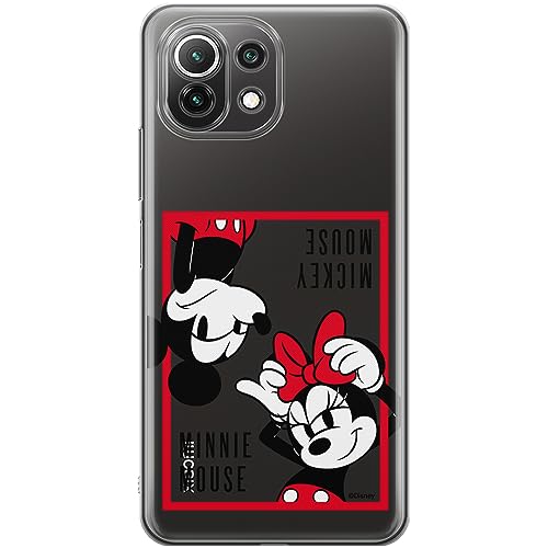 ERT GROUP etui na telefon Xiaomi 11 LITE 4G / 11 LITE 5G, case oryginalny i oficjalnie licencjonowany przez Disney, wzór Mickey & Minnie 019, plecki z TPU częściowo przeźroczyste