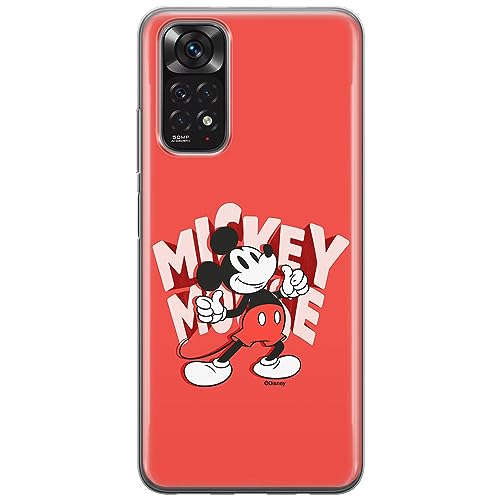 ERT GROUP etui na telefon Xiaomi REDMI NOTE 11 4G/ 11S 4G, case oryginalny i oficjalnie licencjonowany przez Disney, wzór Mickey 044, optymalnie dopasowane, plecki z TPU