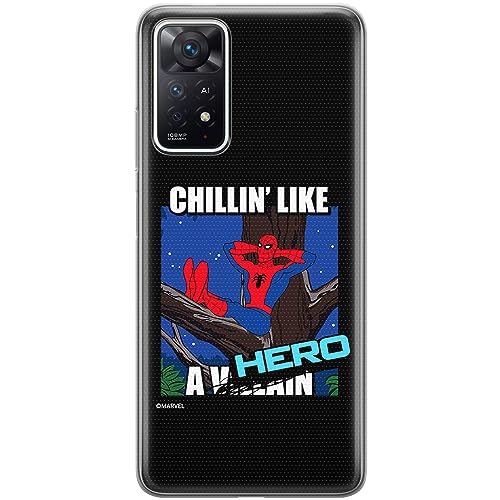 ERT GROUP etui na telefon Xiaomi REDMI NOTE 11 PRO 5G/ 11 PRO 4G, case oryginalny i oficjalnie licencjonowany przez Marvel, wzór Spider Man 033, optymalnie dopasowane, plecki z TPU