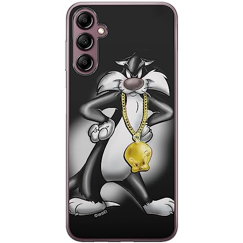 ERT GROUP etui na telefon Samsung A14 4G/5G, case oryginalny i oficjalnie licencjonowany przez Looney Tunes, wzór Sylvester 002, optymalnie dopasowane, plecki z TPU