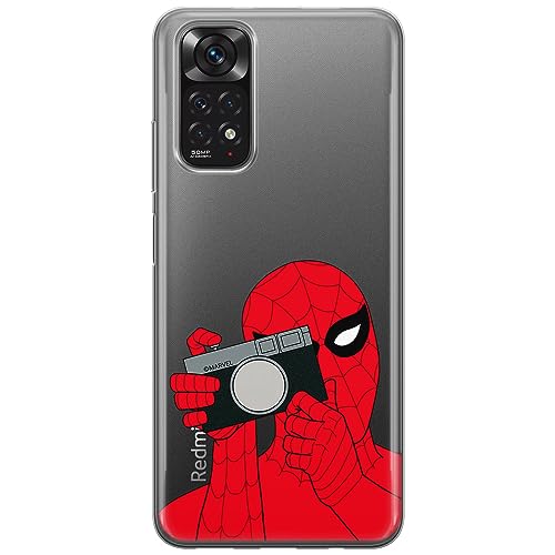 ERT GROUP etui na telefon Xiaomi REDMI NOTE 11 4G/ 11S 4G, case oryginalny i oficjalnie licencjonowany przez Marvel, wzór Spider Man 026, optymalnie dopasowane, plecki z TPU częściowo przeźroczyste