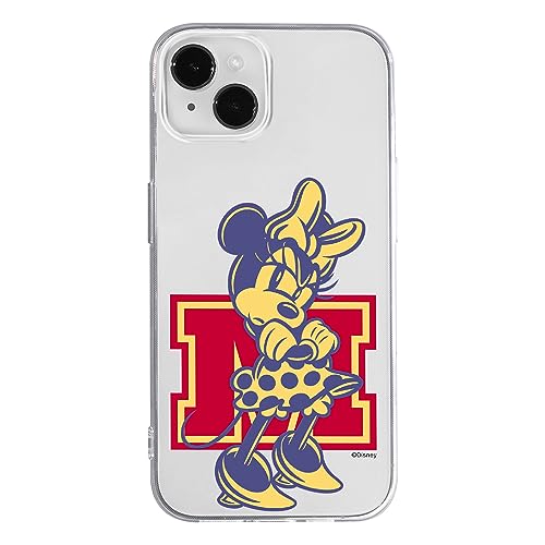 ERT GROUP etui na telefon Iphone 14 PLUS, case oryginalny i oficjalnie licencjonowany przez Disney, wzór Minnie 072, optymalnie dopasowane, plecki z TPU częściowo przeźroczyste