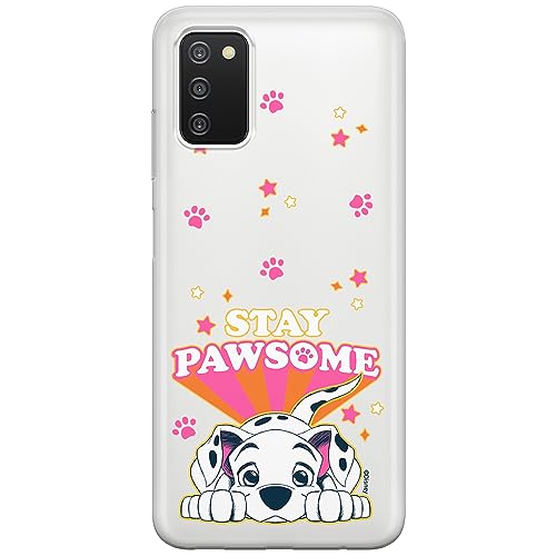 ERT GROUP etui na telefon Samsung A03S, case oryginalny i oficjalnie licencjonowany przez Disney, wzór Dalmatian 007, optymalnie dopasowane, plecki z TPU częściowo przeźroczyste