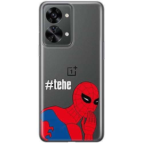 ERT GROUP etui na telefon OnePlus NORD 2T 5G, case oryginalny i oficjalnie licencjonowany przez Marvel, wzór Spider Man 028, optymalnie dopasowane, plecki z TPU częściowo przeźroczyste
