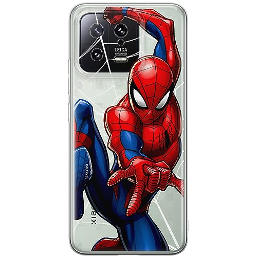 ERT GROUP etui na telefon Xiaomi 13, case oryginalny i oficjalnie licencjonowany przez Marvel, wzór Spider Man 039, optymalnie dopasowane, plecki z TPU częściowo przeźroczyste