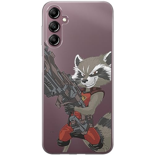 Etui Rocket 008 Marvel Nadruk częściowy Przeźroczysty Producent: Samsung, Model: A14 4G/5G