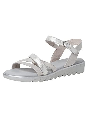 Jana Softline Sandały damskie 8-8-28660-20, LT.Grey, 42 EU, szary (lt grey), 42 EU Weit