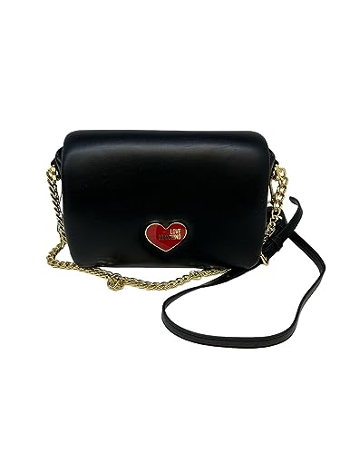 Love Moschino Damska torba na ramię Jc4272pp0hkn0000, czarna, 24 x 15 x 8, Czarny