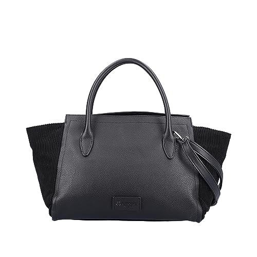 Remonte Damska torba na zakupy Q0756, 490 x 140 x 260 mm, czarny/czarny / 00, 490x140x260mm