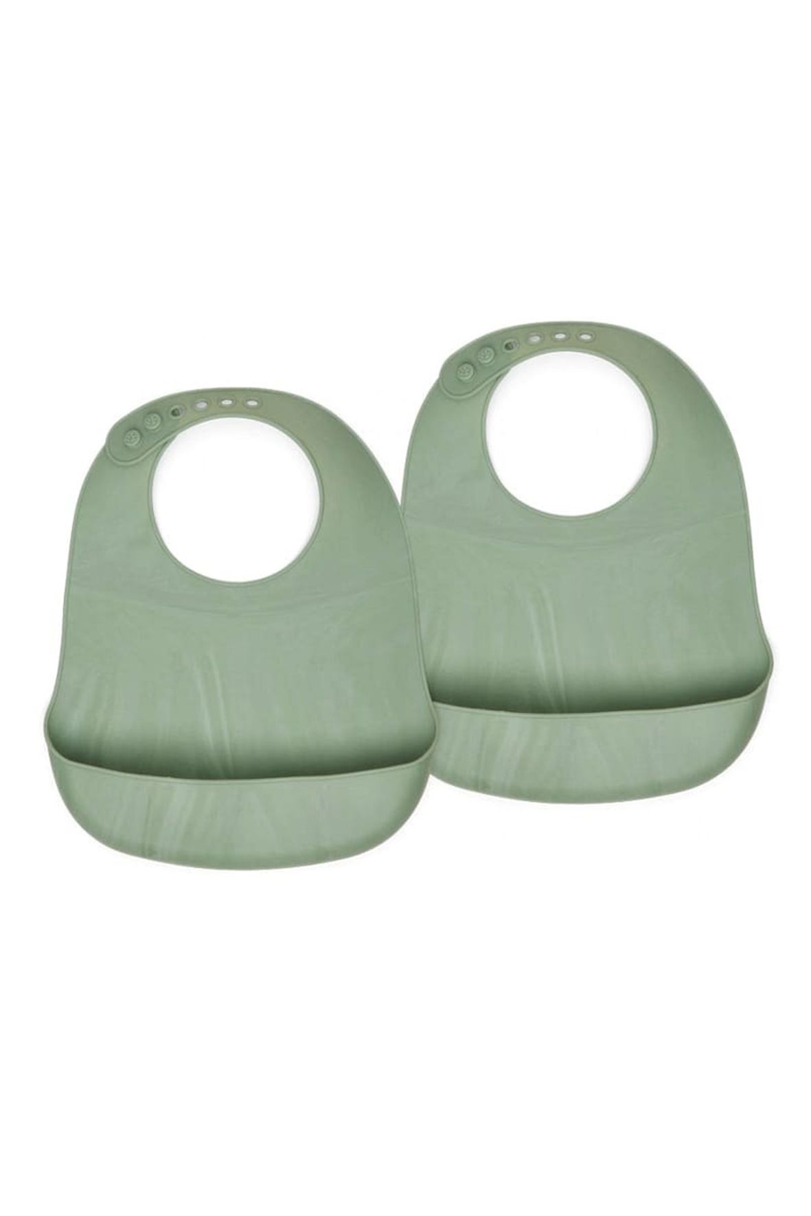 Nuuroo - śliniak silikonowy z kieszonką Tex Light Green