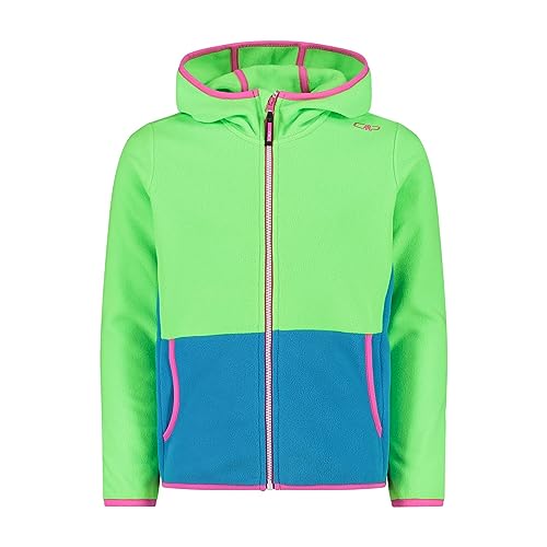 CMP - Kid G Jacket Fix Hood, Girl, Mela Fluo, 98