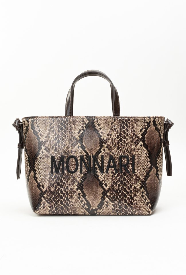 Wizytowa torba w zwierzęcy print - Monnari