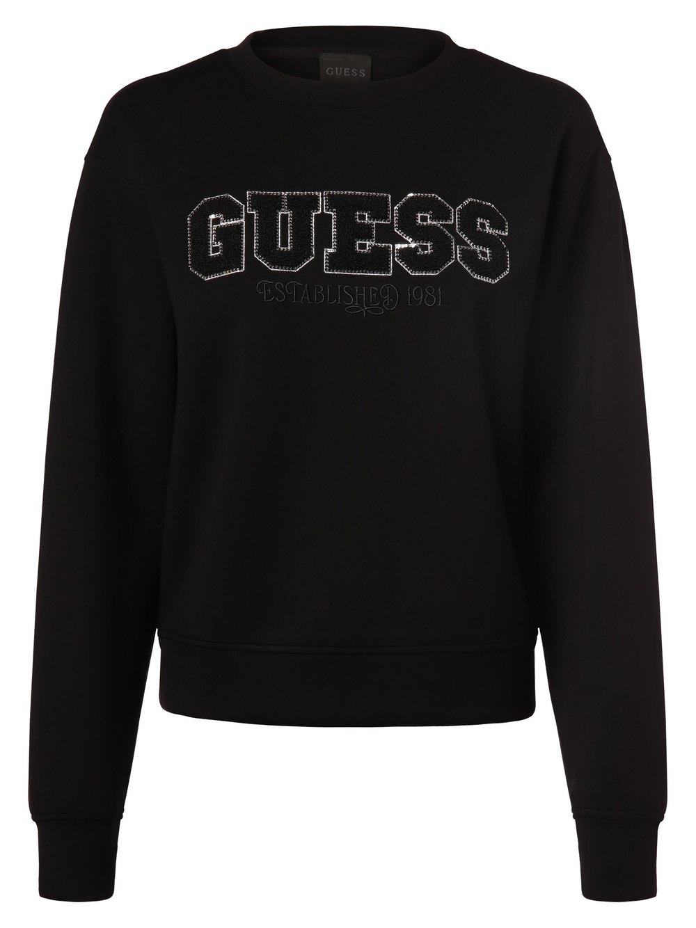 GUESS - Damska bluza nierozpinana, czarny