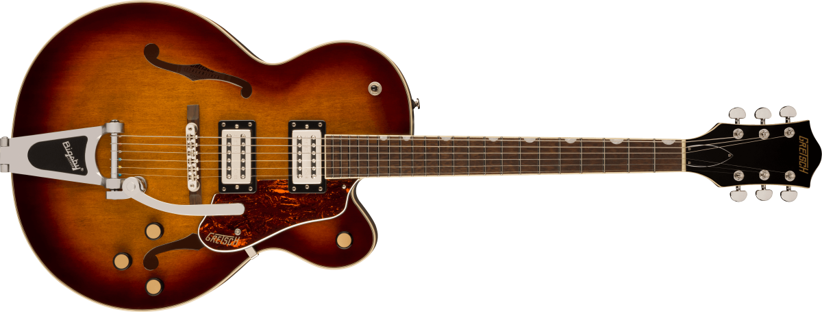 Gretsch G2420T Streamliner Hollow Body with Bigsby Laurel Fingerboard Broad'Tron BT-3S Pickups Havana Burst