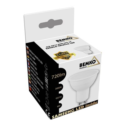 Bemko Żarówka LED SAMSUNG GU10 8W ciepła