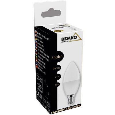 Bemko Żarówka LED SAMSUNG E14 7,5W C37 neutralna