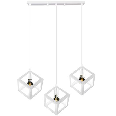 Polux Lampa wisząca Sweden 3 x 60 W E27 biała 312457