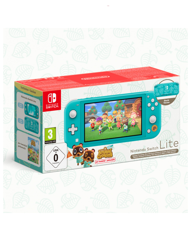 Konsola Nintendo Switch Lite Turquoise + gra Animal Crossing New Horizons // WYSYŁKA 24h // DOSTAWA TAKŻE W WEEKEND! // TEL. 48 660 20 30