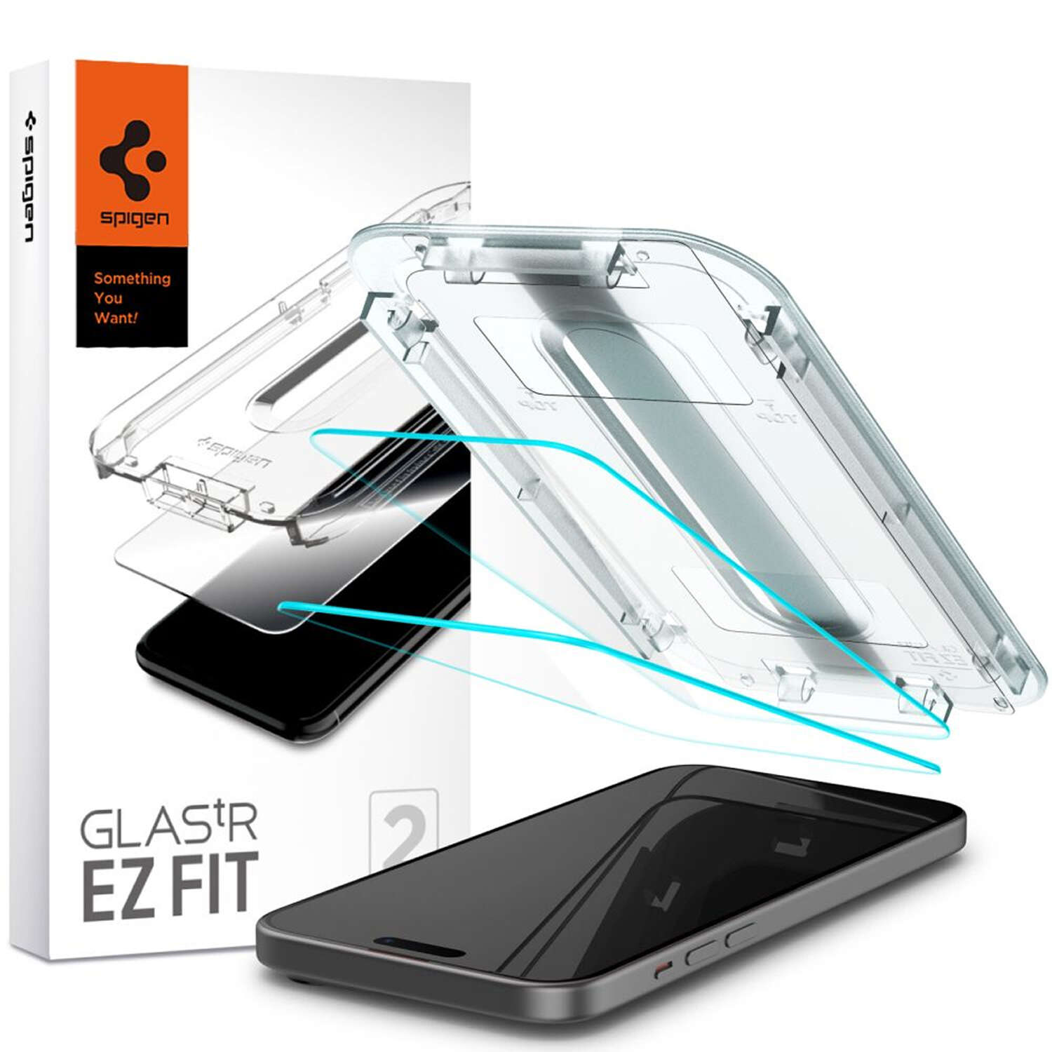 2x Szkło hartowane do iPhone 15 Spigen Glas.TR 