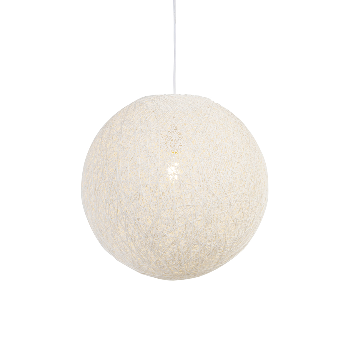 QAZQA Inteligentna lampa wisząca biała 45 cm z WiFi A60 - Corda