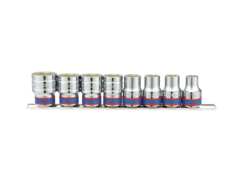 KING TONY Zestaw nasadek 4510MR, 1/2'', 6-kątne, 10-22 mm