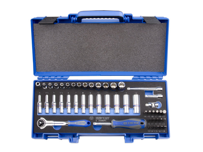 KING TONY Zestaw nasadek 2548MRV, 1/4