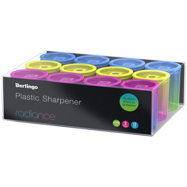 CDC, Temperówka z pojemnikiem, 2 ostrza, Radiance, 12 szt., 511403