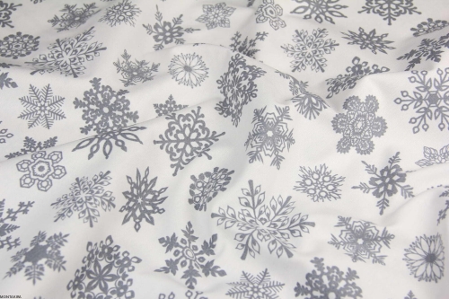 Sylwestrowy bawełniany obrus plamoodporny biały