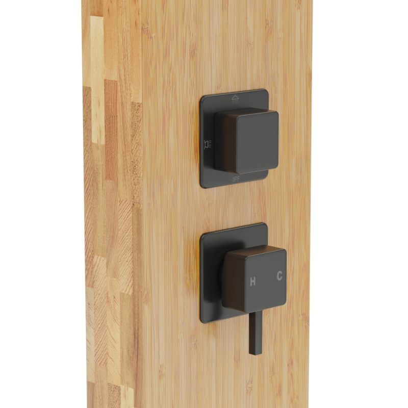 Corsan Basti Panel prysznicowy drewno bambusowe naturalne/czarny B002MBL - odbiór osobisty: Kraków, Warszawa