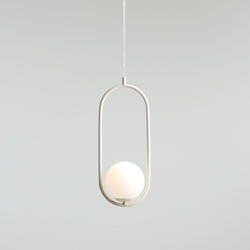 Riva lampa wisząca 1-punktowa kremowa 1086G9