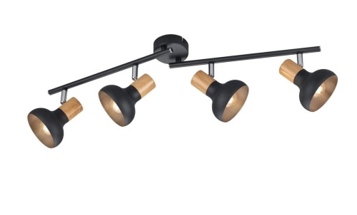 Latika lampa sufitowa (spot) 4xE14 czarna R81524032