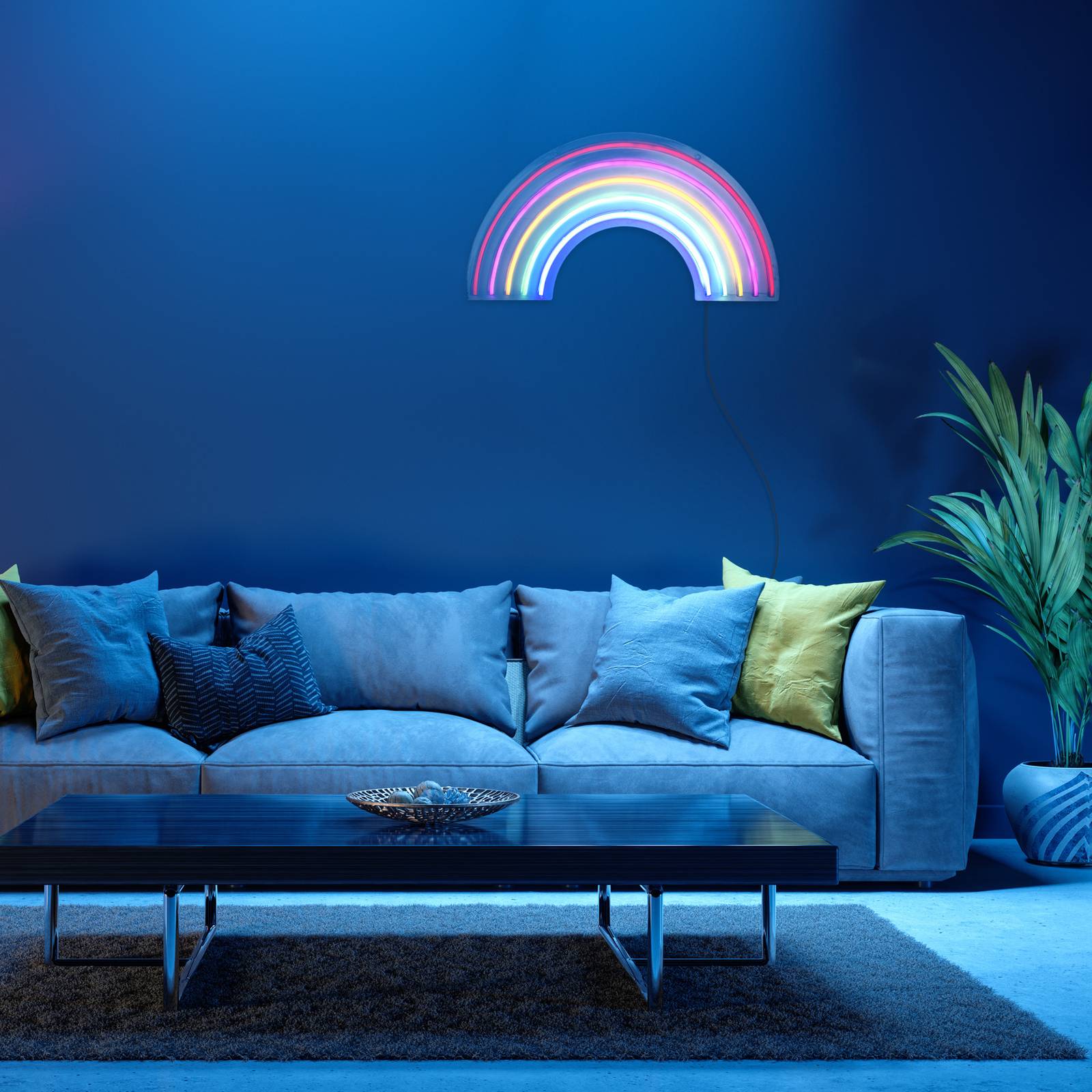 Leuchten Direkt Kinkiet LED Neon Rainbow, USB
