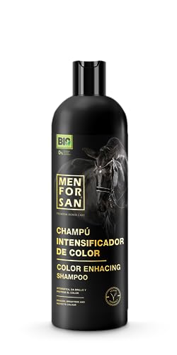 MENFORSAN Szampon wzmacniający kolor dla koni, 1L | Wzmacnia naturalny kolor | Bio - Wegańskie - 100% Naturalne | Pielęgnacja koni premium