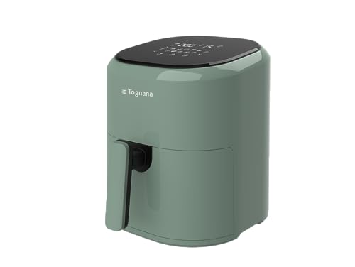 Tognana Iridea frytkownica powietrzna 4,5 l z pojemnikiem i nieprzywierającym grillem i cyfrowym wyświetlaczem, szałwiowa zieleń