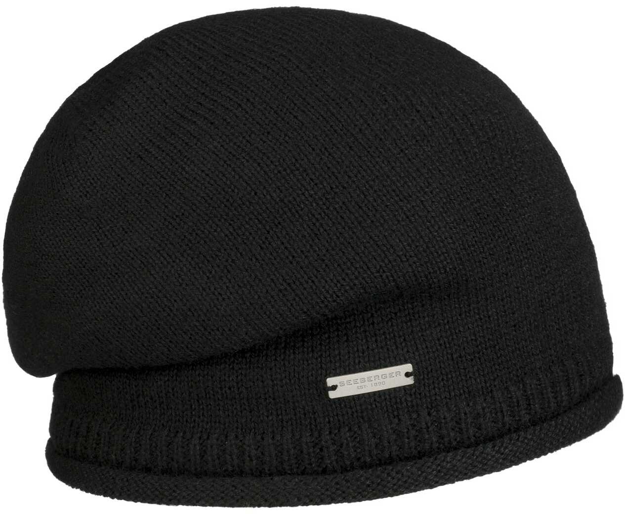 Czapka Beanie Dovera Headsock by Seeberger, czarny, One Size