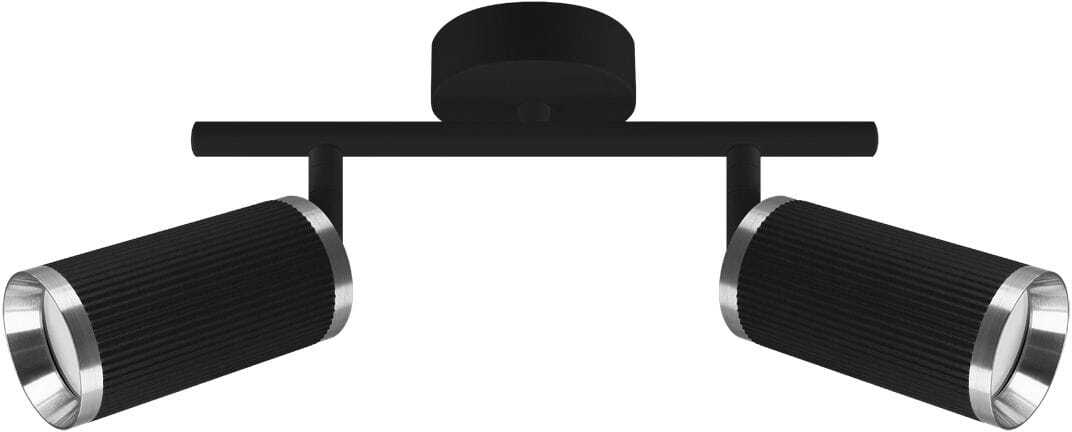 Lampa podwójna czarna sufitowa FRIDA 2xGU10