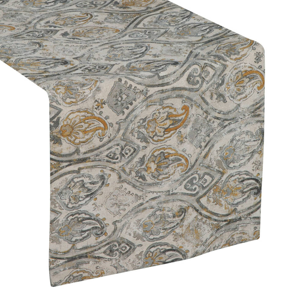 Bieżnik 40 x 180 Dekoracyjny Bocono Musztarda