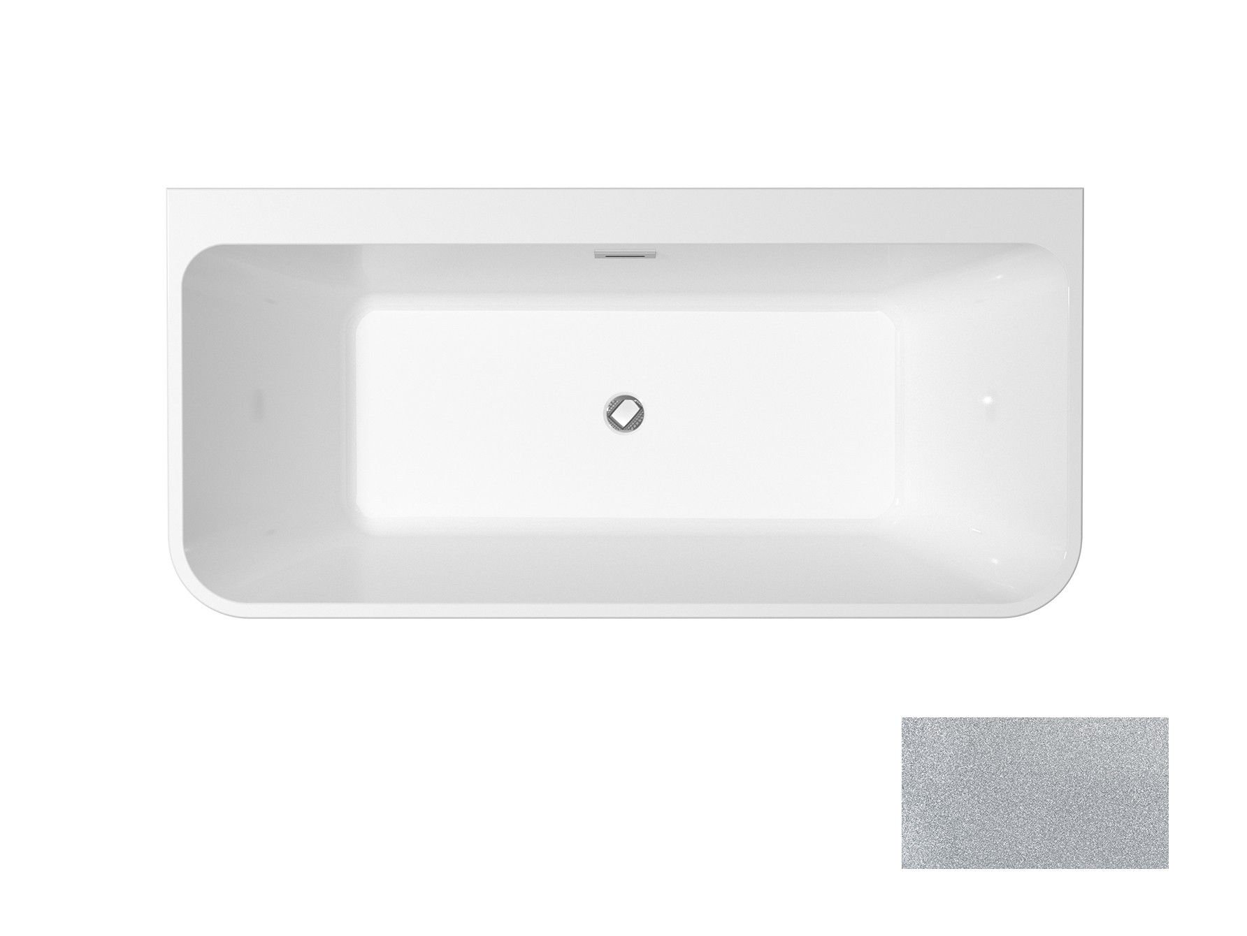 Wanna Wolnostojąca 170X80 Besco Varya Glam Wa-170-Vrsr