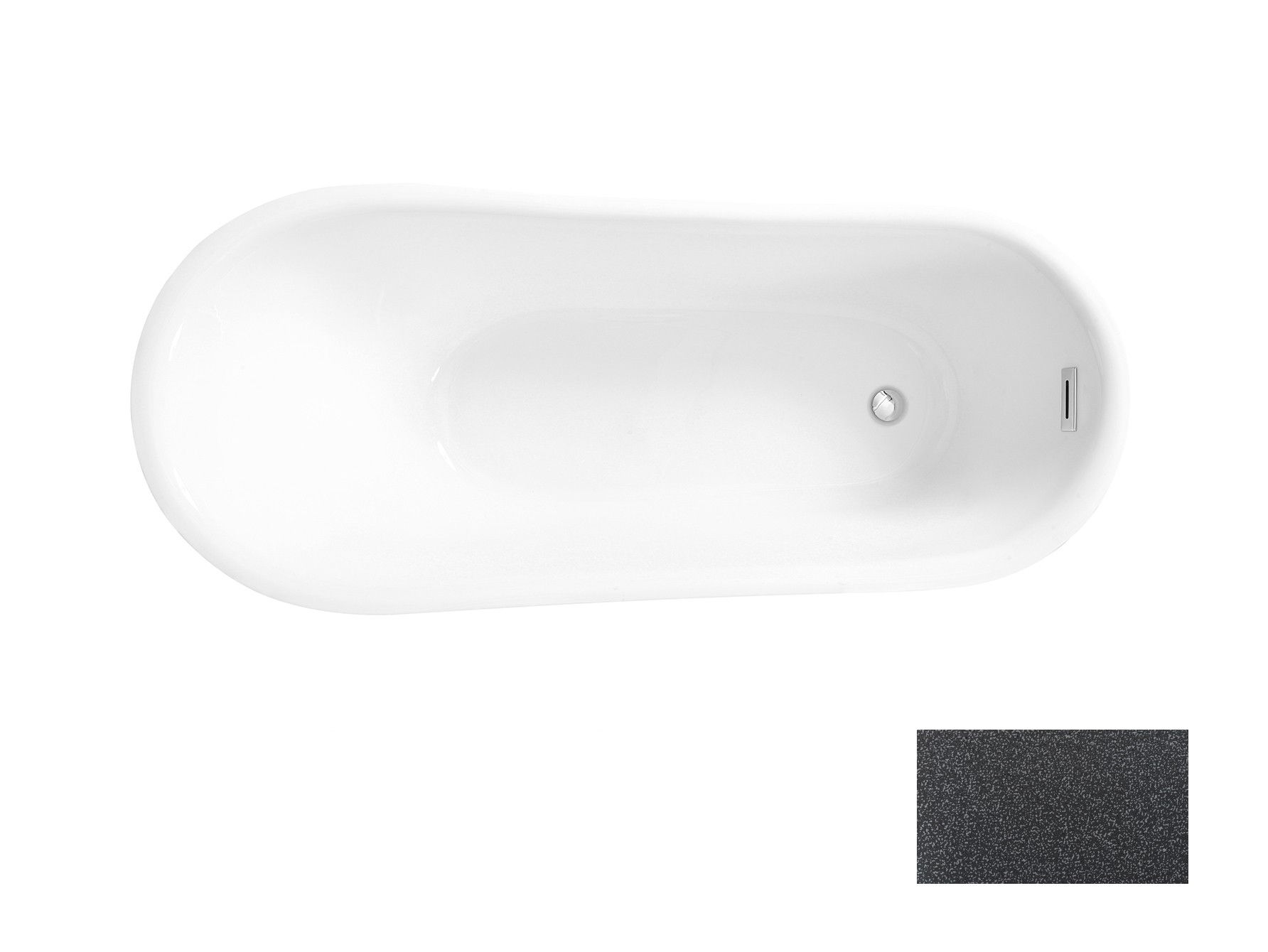 Wanna Wolnostojąca 170X74 Besco Calima Glam Was-170Cggr