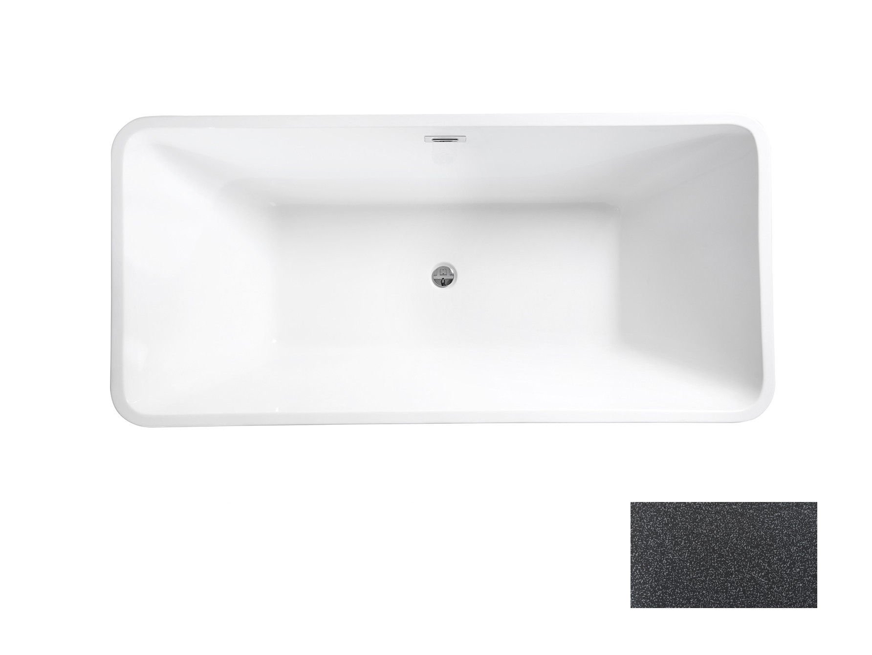 Wanna Wolnostojąca 160X80 Besco Evita Glam Wa-160-Egr