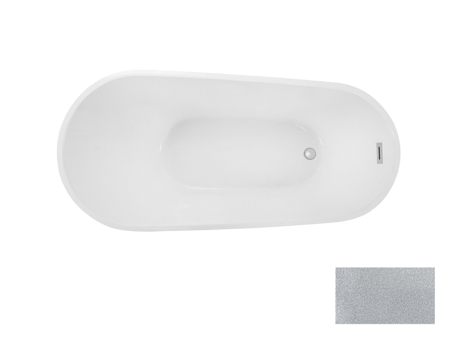 Wanna Wolnostojąca 150X80 Besco Melody Glam Wa-150-Msr