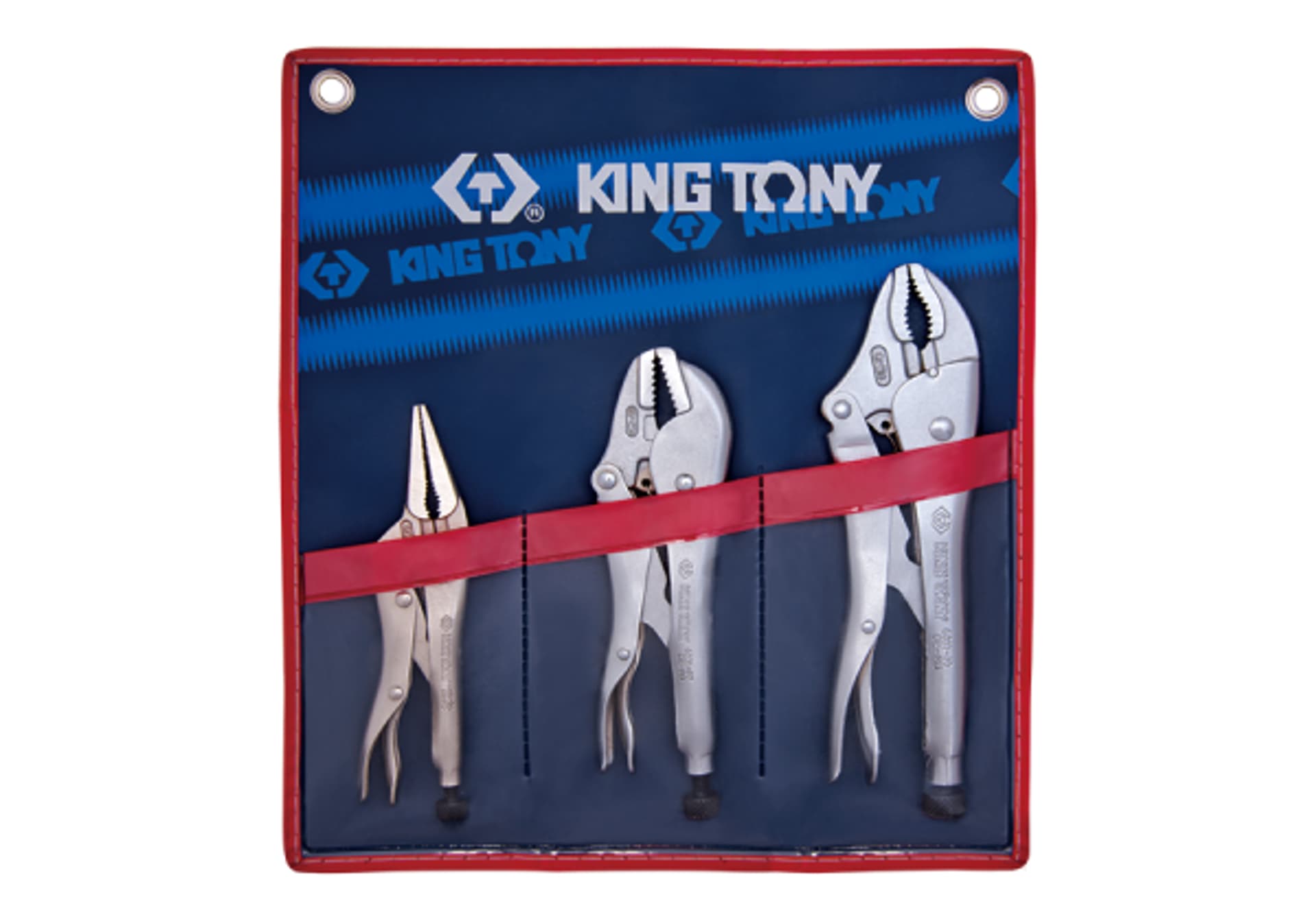 'ZESTAW SZCZYPIEC ZACISKOWYCH MORSE''''A 3 SZT. ETUI''' King Tony