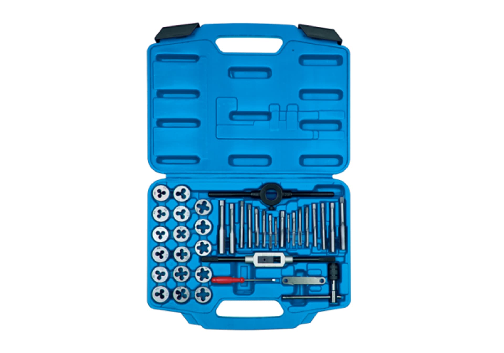 ZESTAW METRYCZNYCH NARZYNEK I GWINTOWNIKÓW 39 CZĘŚCI King Tony