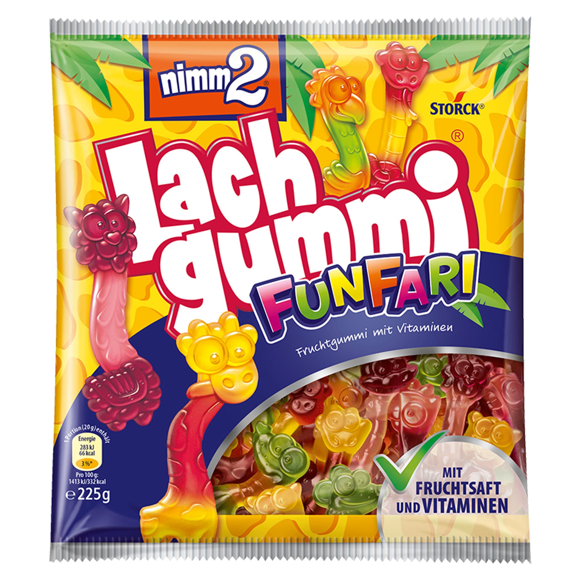 nimm2 FunFari Żelki 225 g