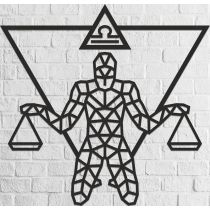 Drewniane Puzzle 3D - Dekoracja Ścienna Waga Ewa Eco-Wood-Art