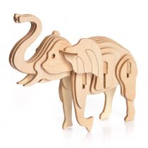 Drewniane Puzzle Model 3D - Słoń Little-Story