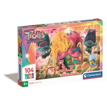 Puzzle 104 Super Kolor Trolls 3 Clementoni