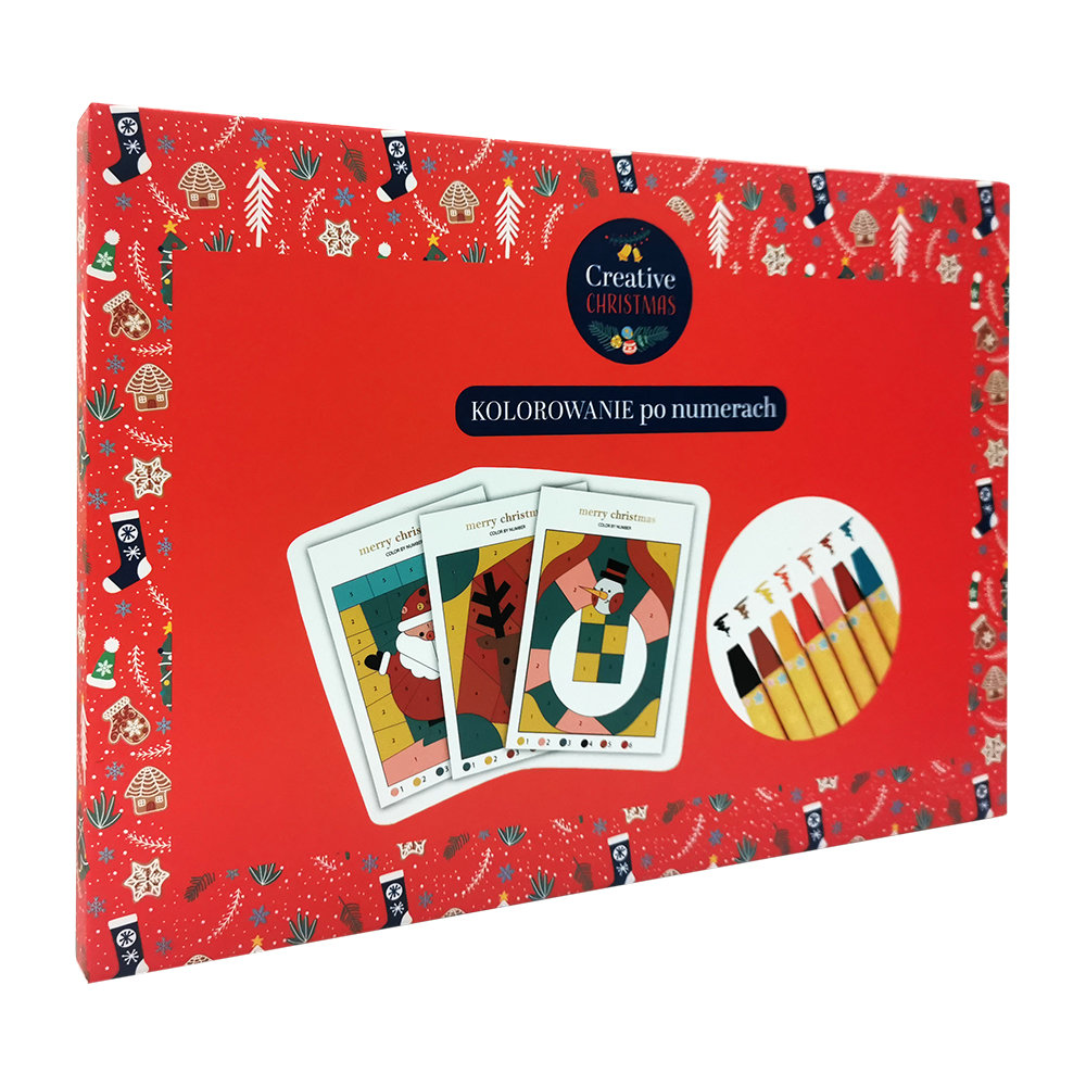 Creative Christmas, Kolorowanie po numerach świateczne obrazki