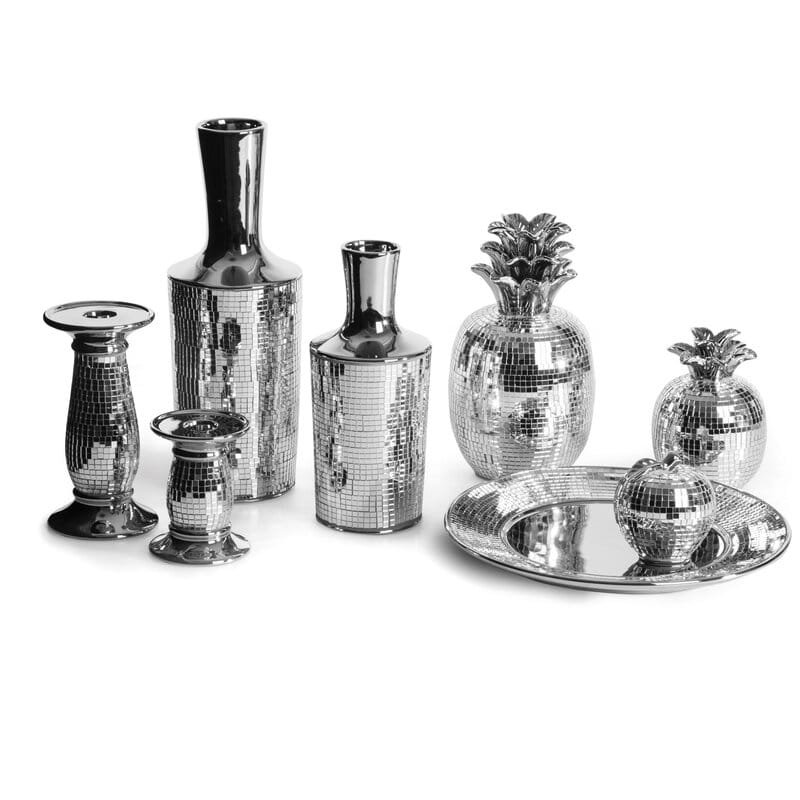 Figurka Dekoracyjna Mirona (04) 9x9x11cm Srebrny